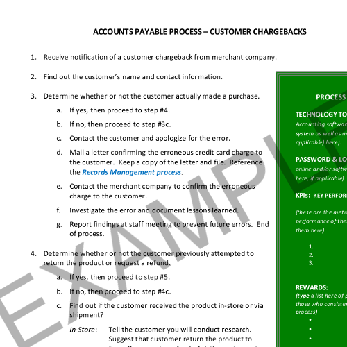 AcctsPayProcess-Chargebacks Example