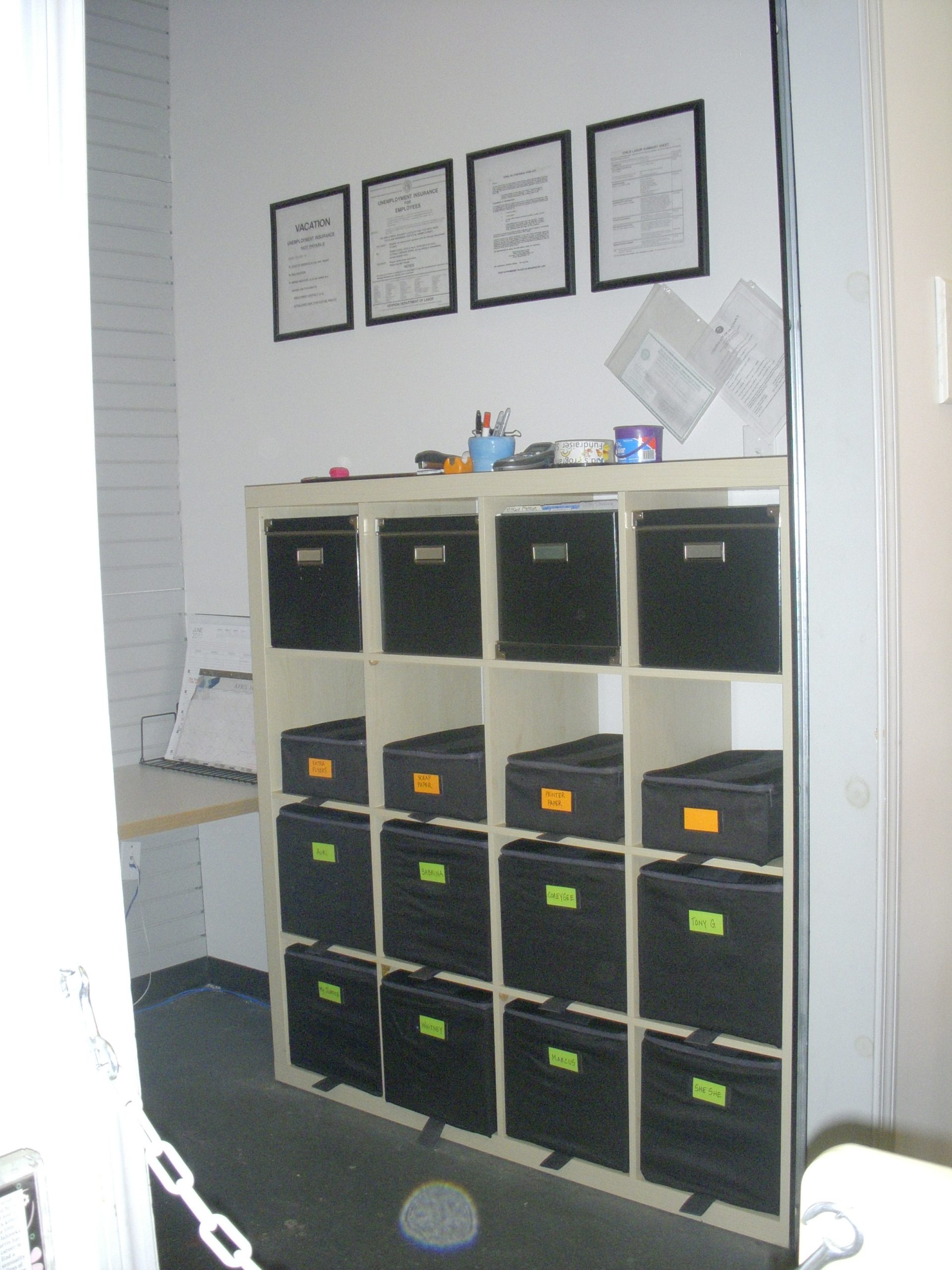 Portable Staff Lockers Make Cleaning Easy at Dance 411 Studios. - Copyright 2011 Equilibria, Inc.
